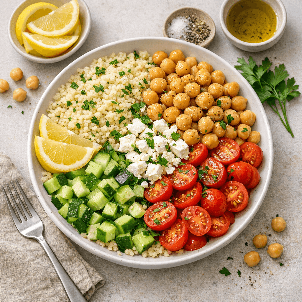 Lemon Chickpea Couscous Bowl recipe combo