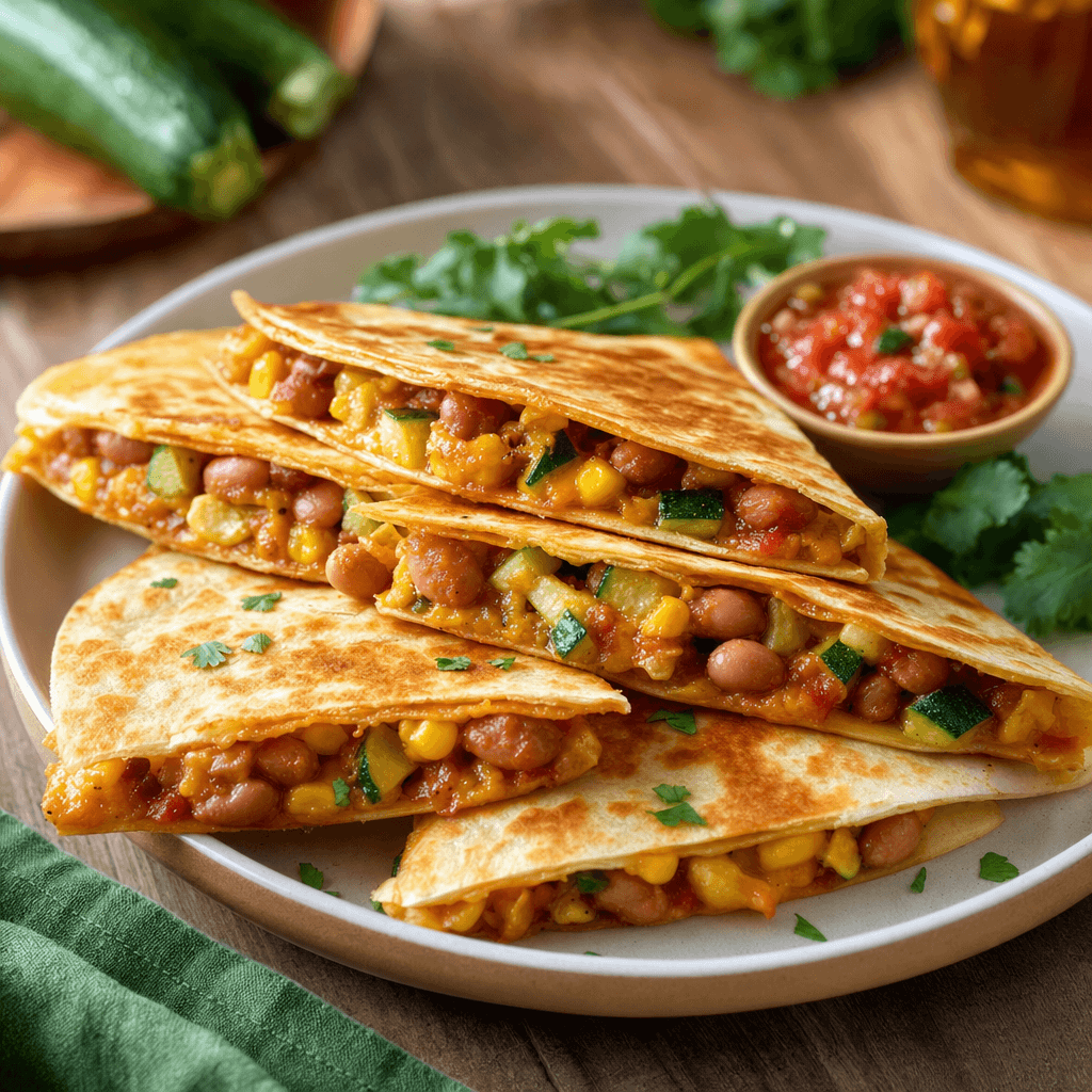 Pinto Bean Quesadilla Wedges