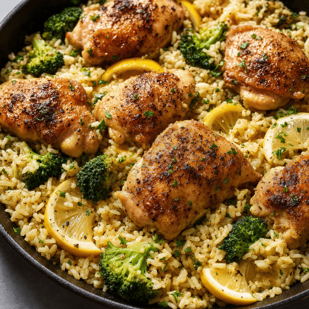 Lemon Chicken Rice Skillet recipe combo