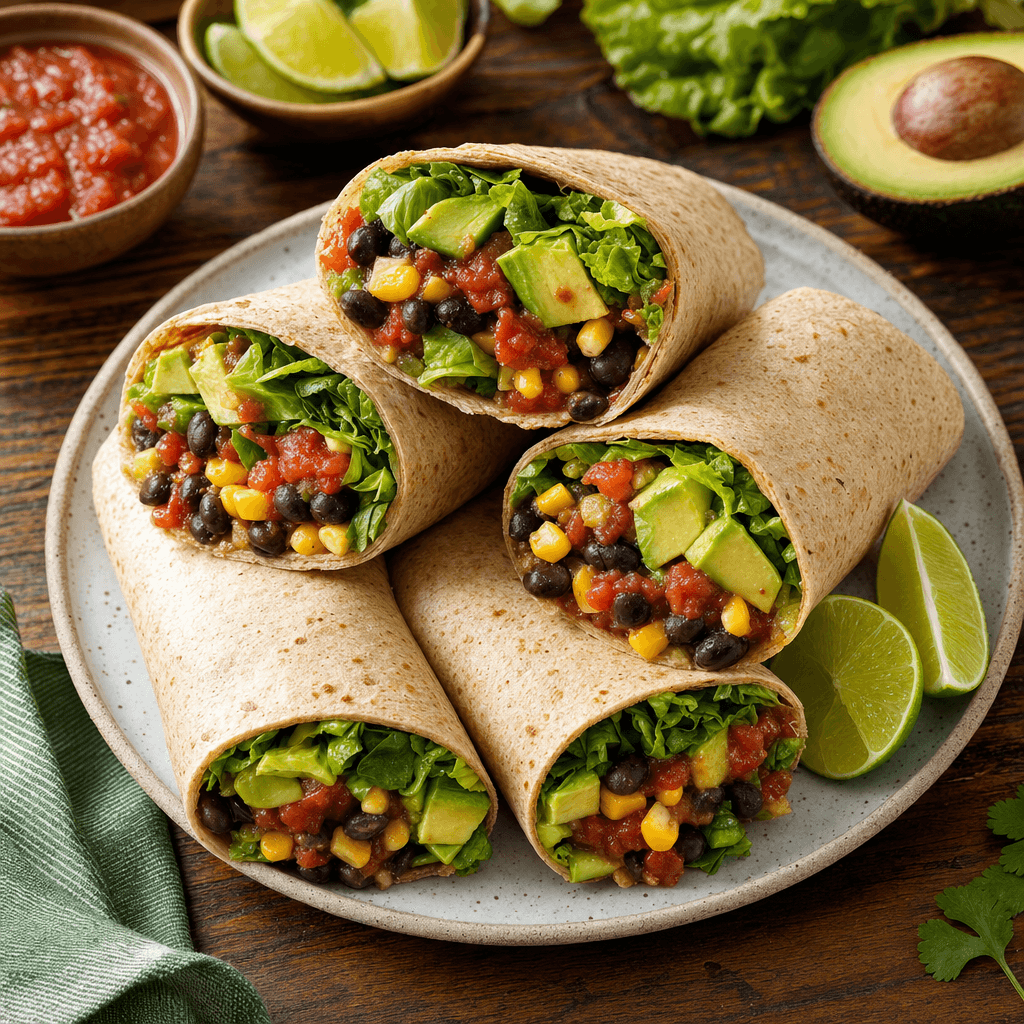 Black Bean Salsa Wraps