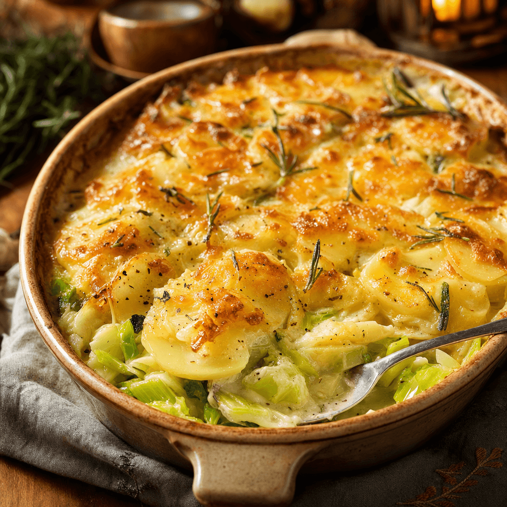 Potato Cabbage Cottage Gratin