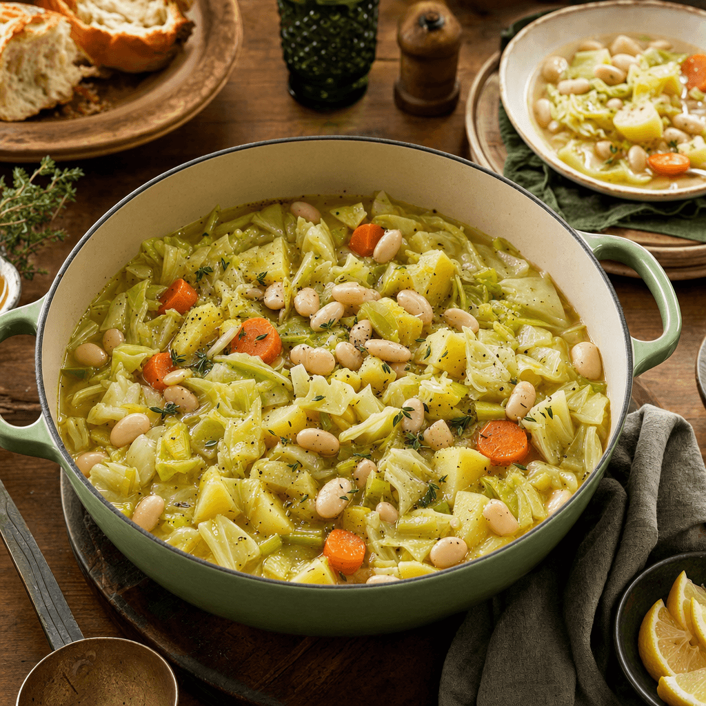 Cabbage White Bean Garden Stew