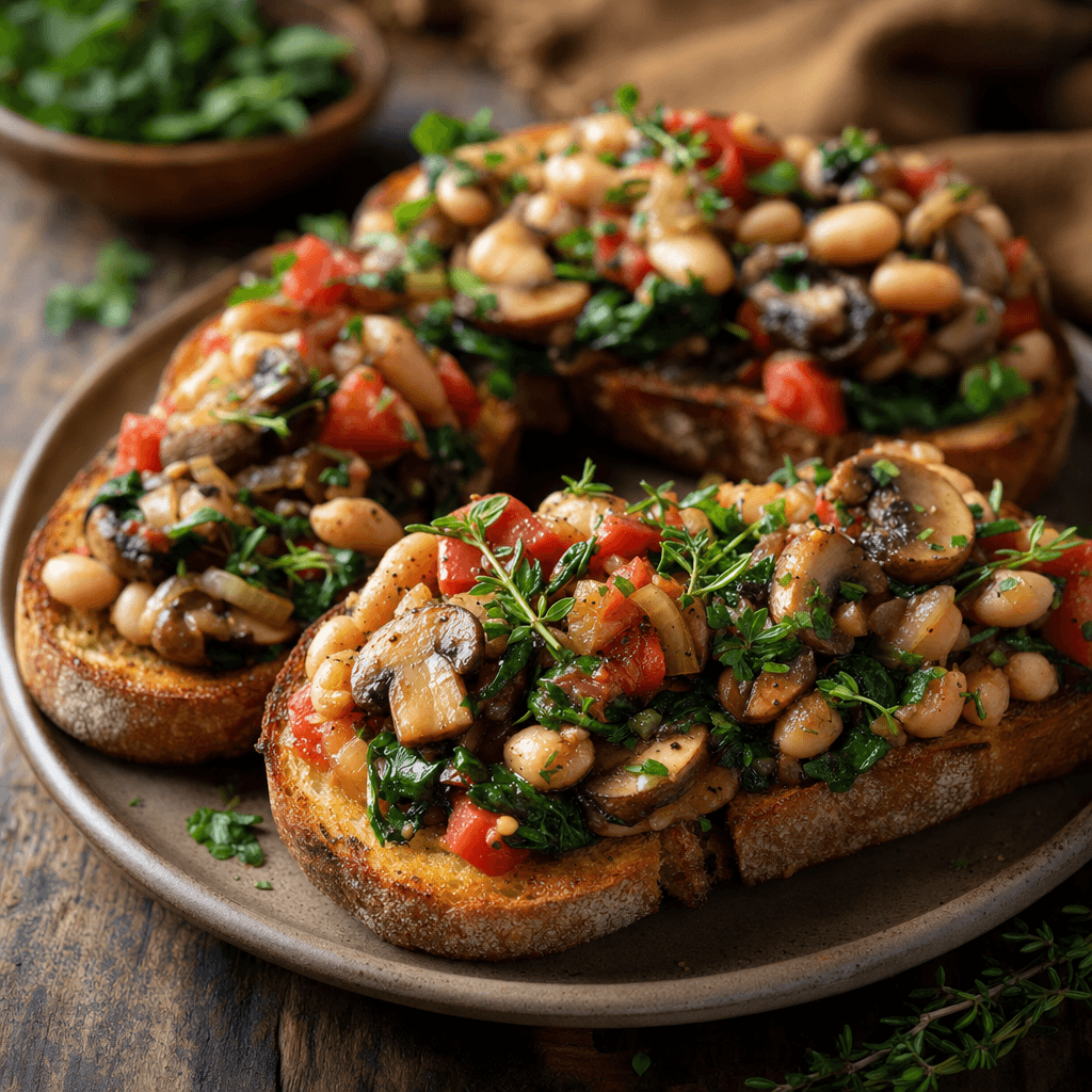 White Bean Tomato Tavern Toasts