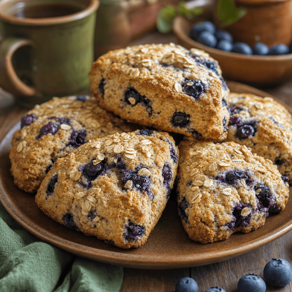 Blueberry Oat Tea Scones