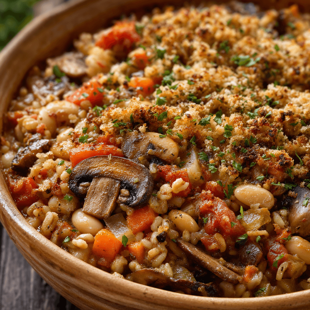 Mushroom Barley Cottage Bake