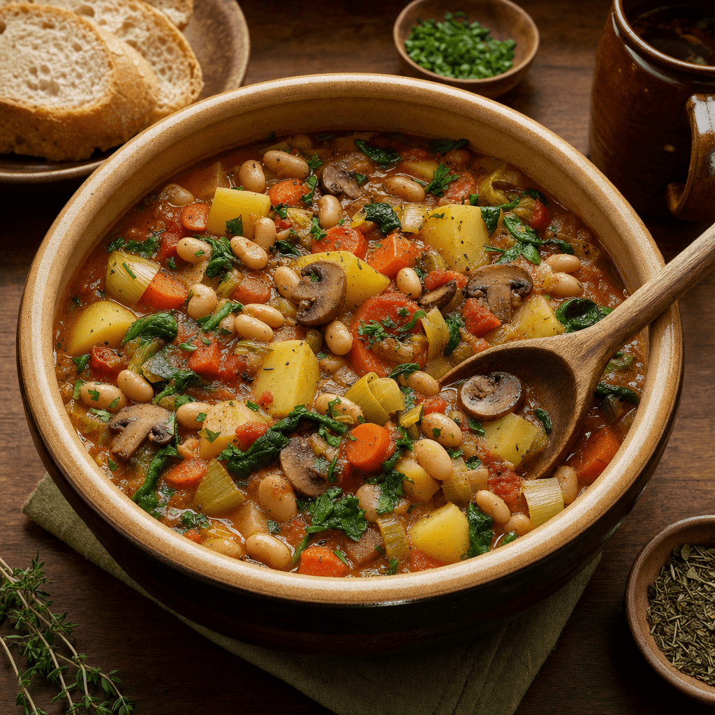 Mushroom Bean Garden Stew