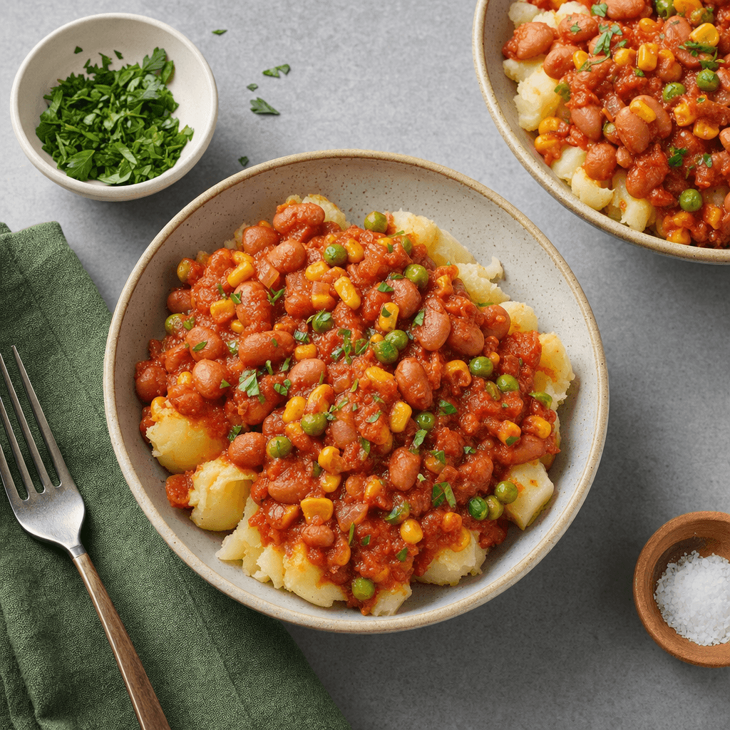 Tomato Bean Potato Bowls