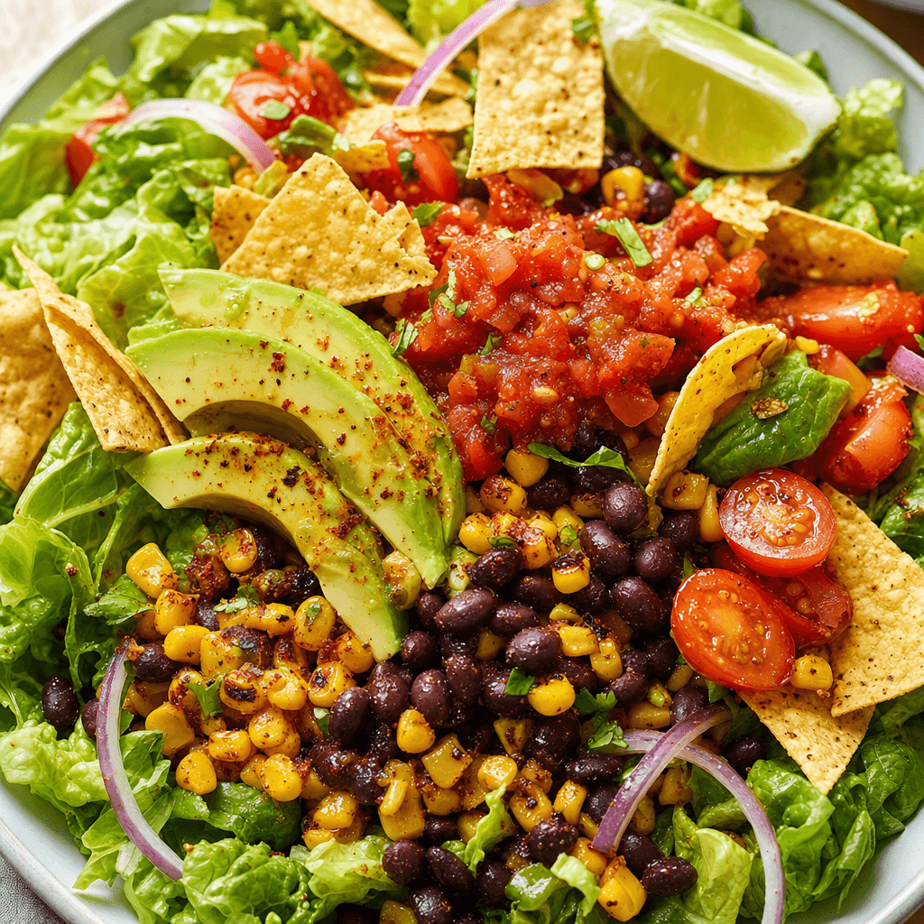 Black Bean Corn Taco Salad