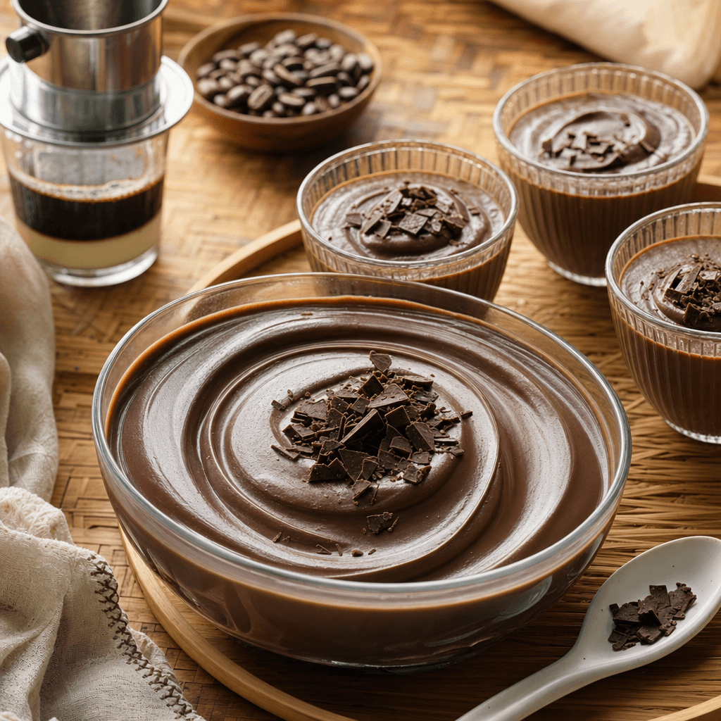Vietnamese Coffee Chocolate Pudding