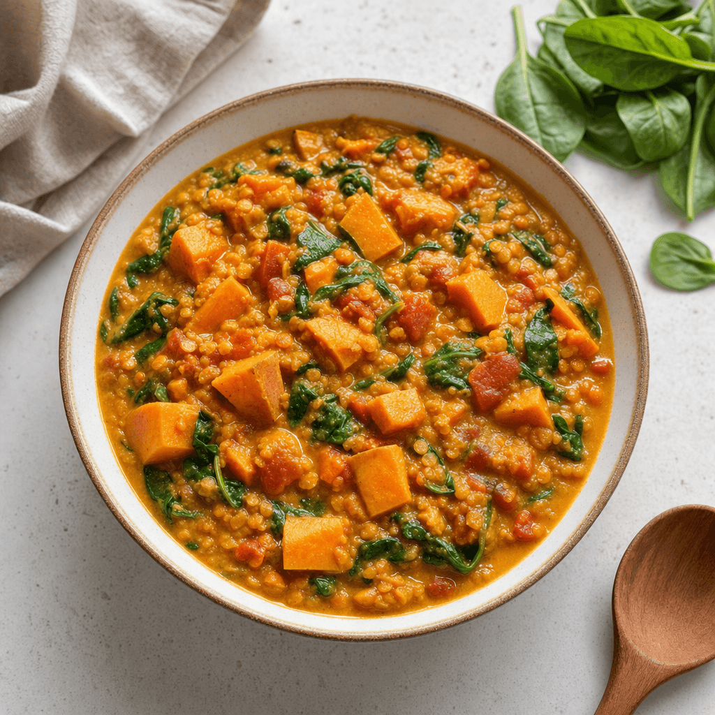 Red Lentil Sweet Potato Curry