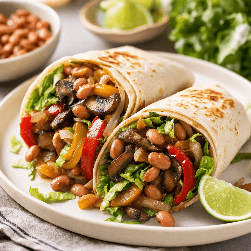 Portobello Pinto Wraps
