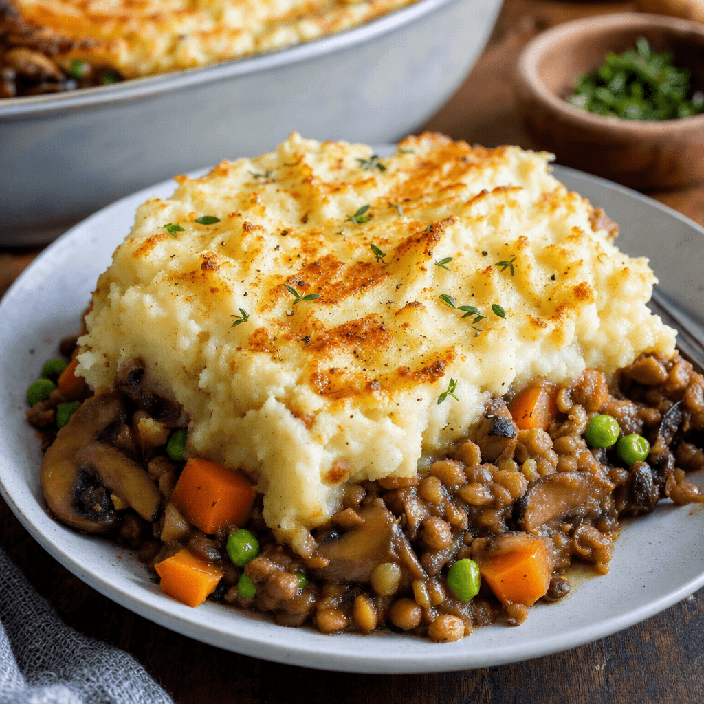Lentil Mushroom Shepherd's Pie