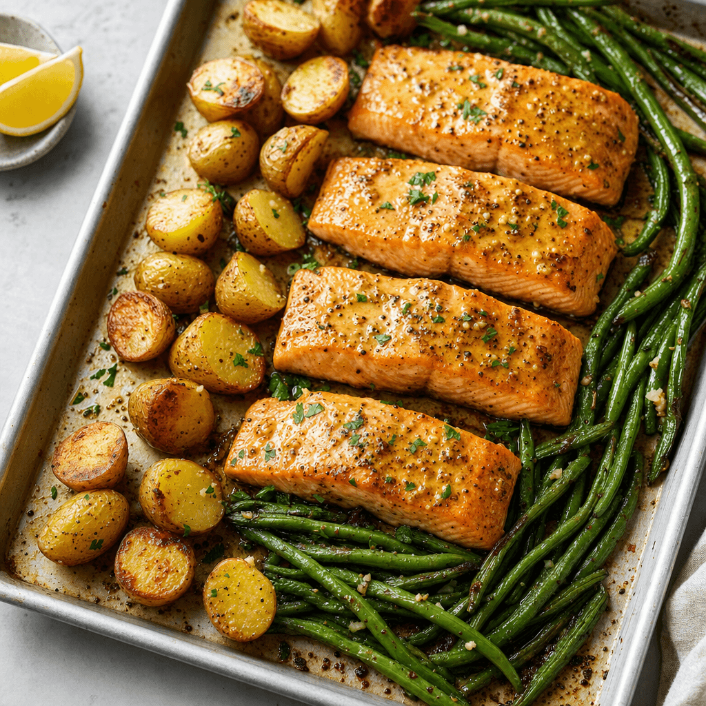 Sheet-Pan Maple Mustard Salmon