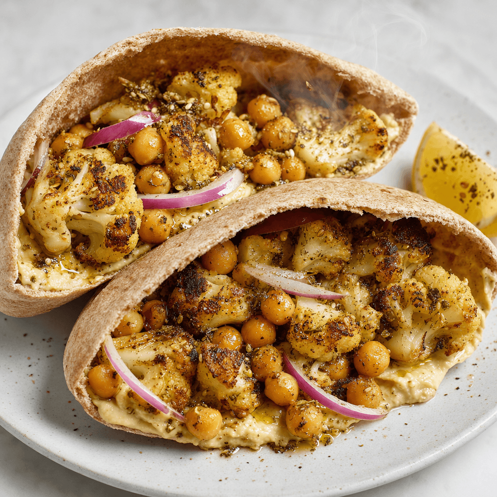 Cauliflower Chickpea Pitas recipe combo