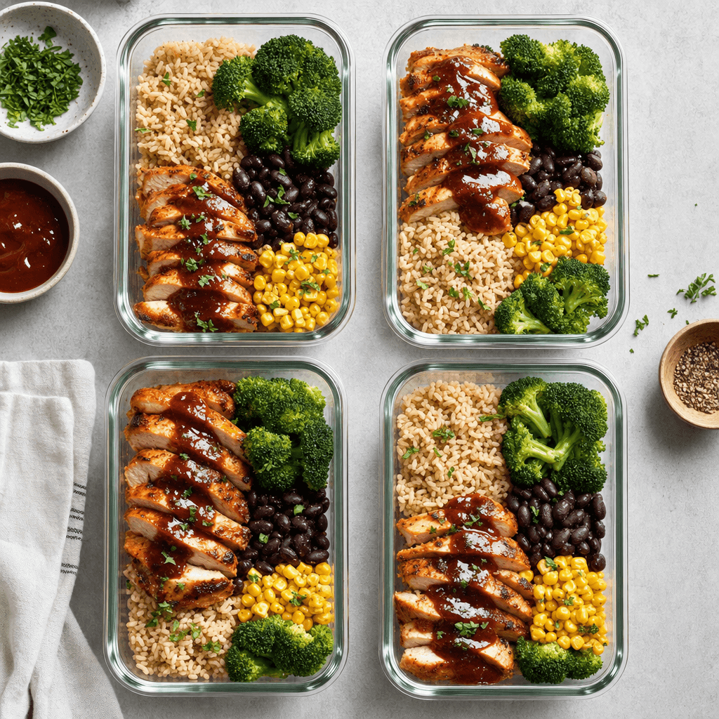 BBQ Chicken Meal Prep Bowls recipe combo