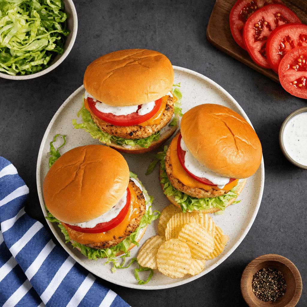 Chicken Ranch Burgers recipe combo
