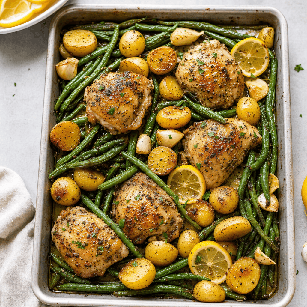 Lemon Garlic Sheet-Pan Chicken