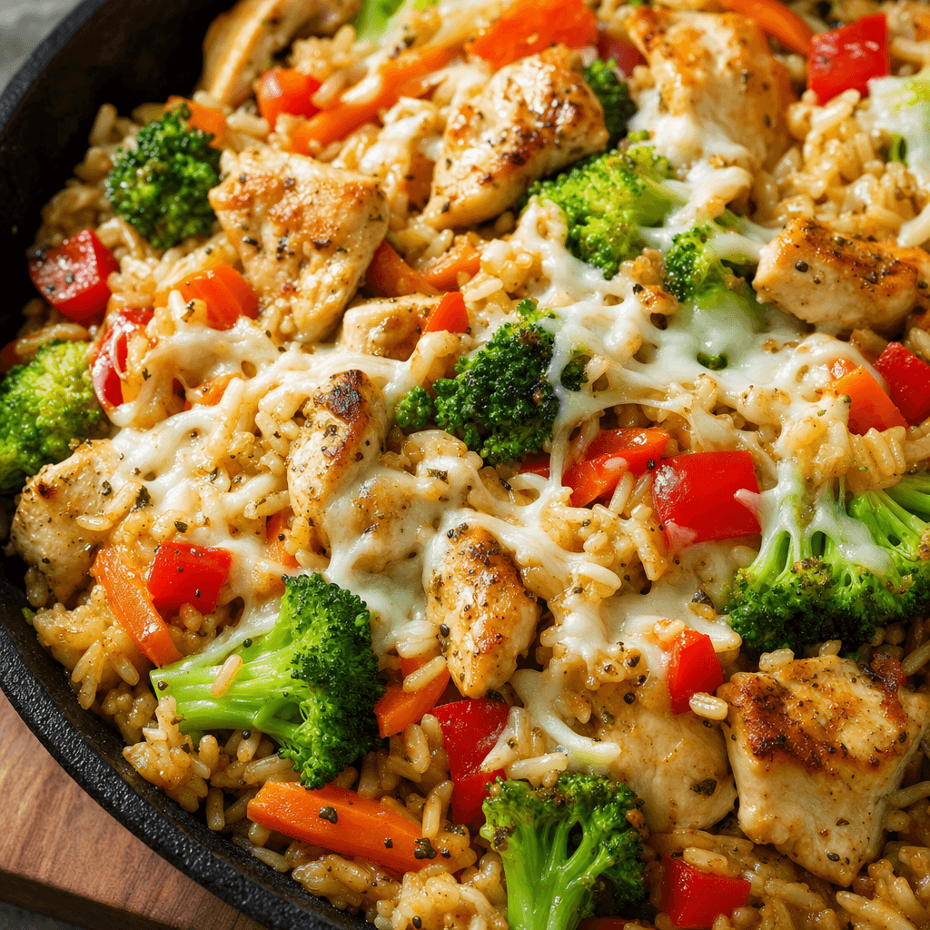Chicken Broccoli Rice Skillet recipe combo