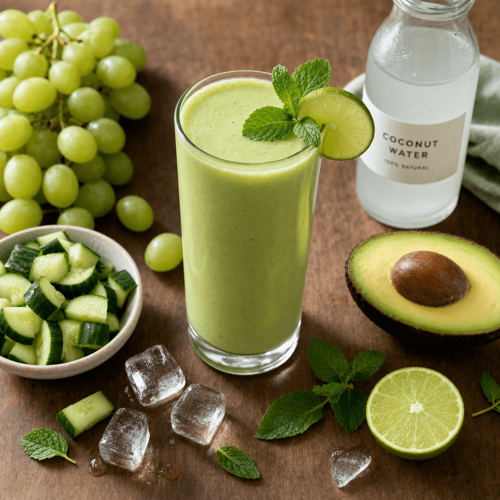 Green Grape Cucumber Smoothie recipe combo