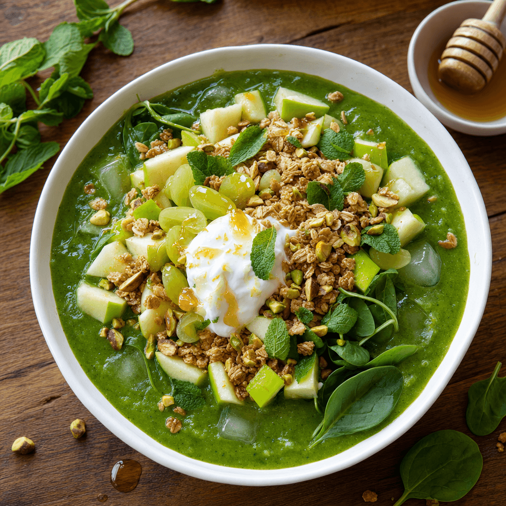 Green Apple Mint Smoothie Bowl recipe combo