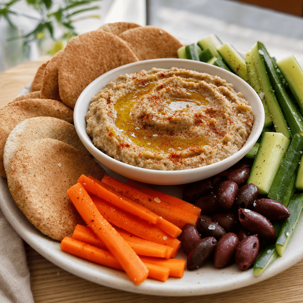 Eggplant White Bean Mezze Spread recipe combo