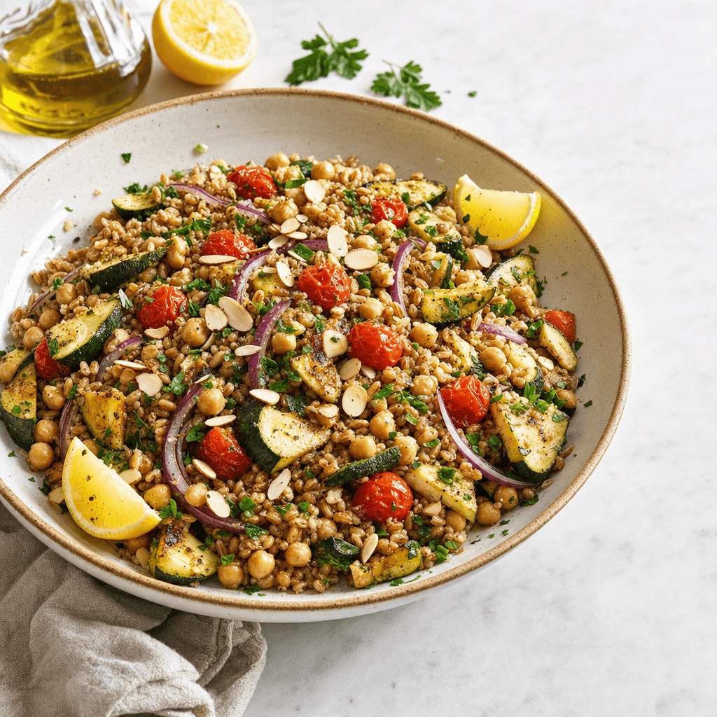 Farro Chickpea Bowl with Zucchini recipe combo