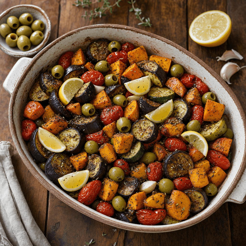 Sweet Potato Eggplant Tomato Roast recipe combo