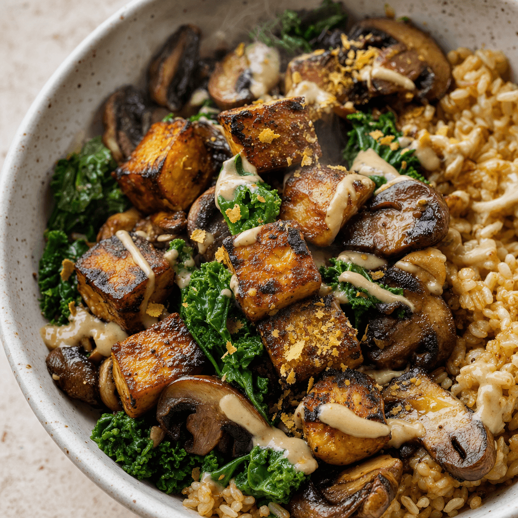 Tempeh Mushroom Breakfast Bowl recipe combo