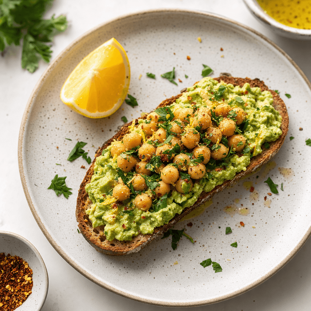 Avocado Chickpea Sourdough Toast recipe combo