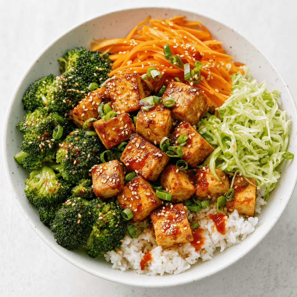 Sesame Soy Tofu Broccoli Bowls recipe combo