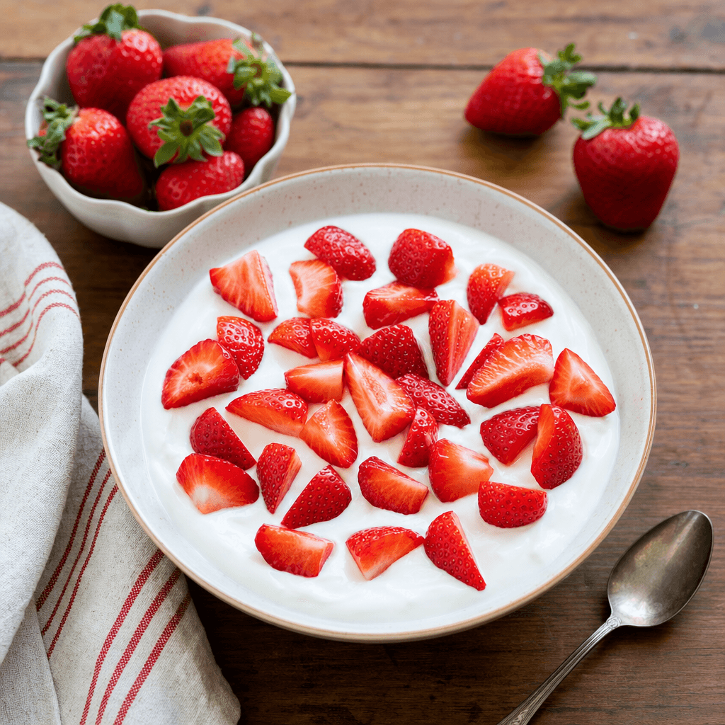 Strawberries with Greek Yogurt recipe combo