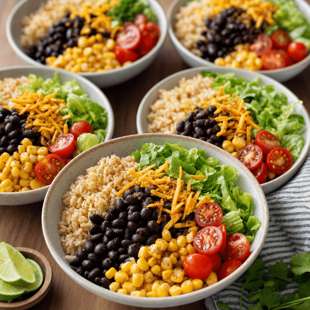 Black Bean Rice Bowls recipe combo