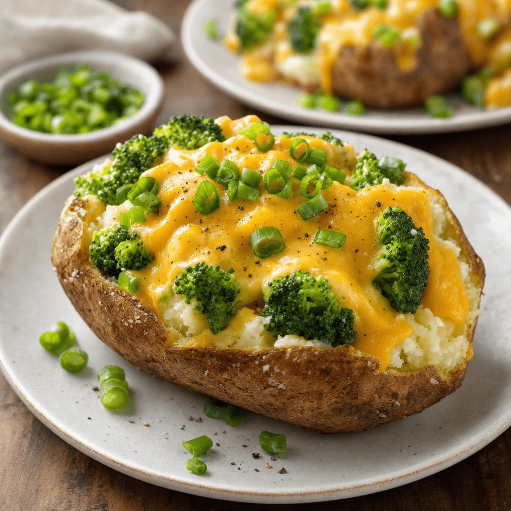 Broccoli Cheddar Baked Potatoes recipe combo