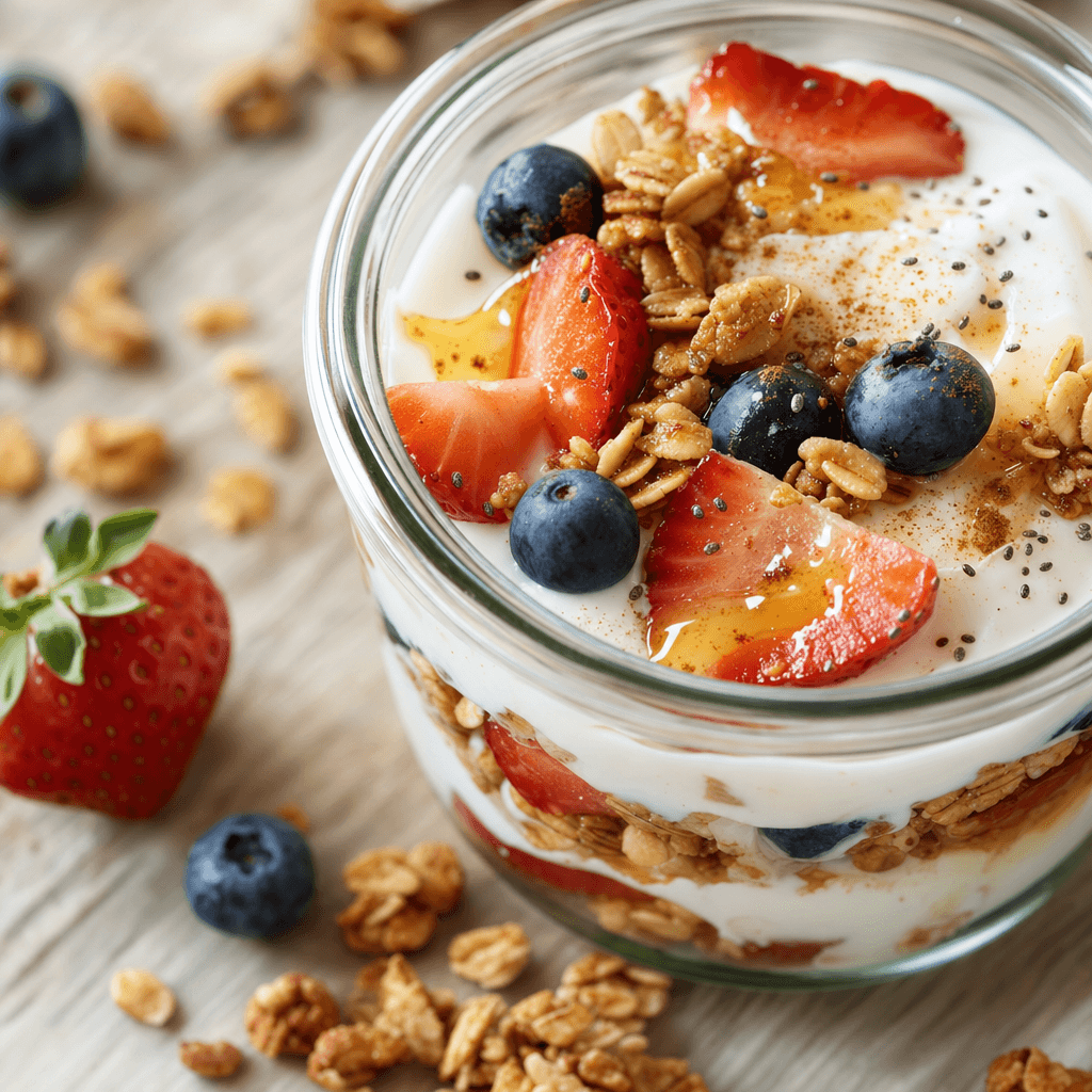 Yogurt Parfait with Granola recipe combo