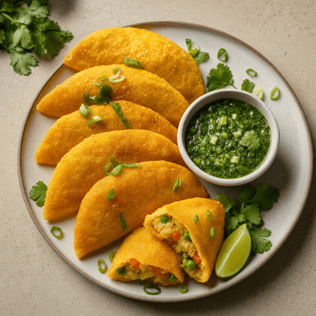 Vegetarian Empanadas with Aji Sauce