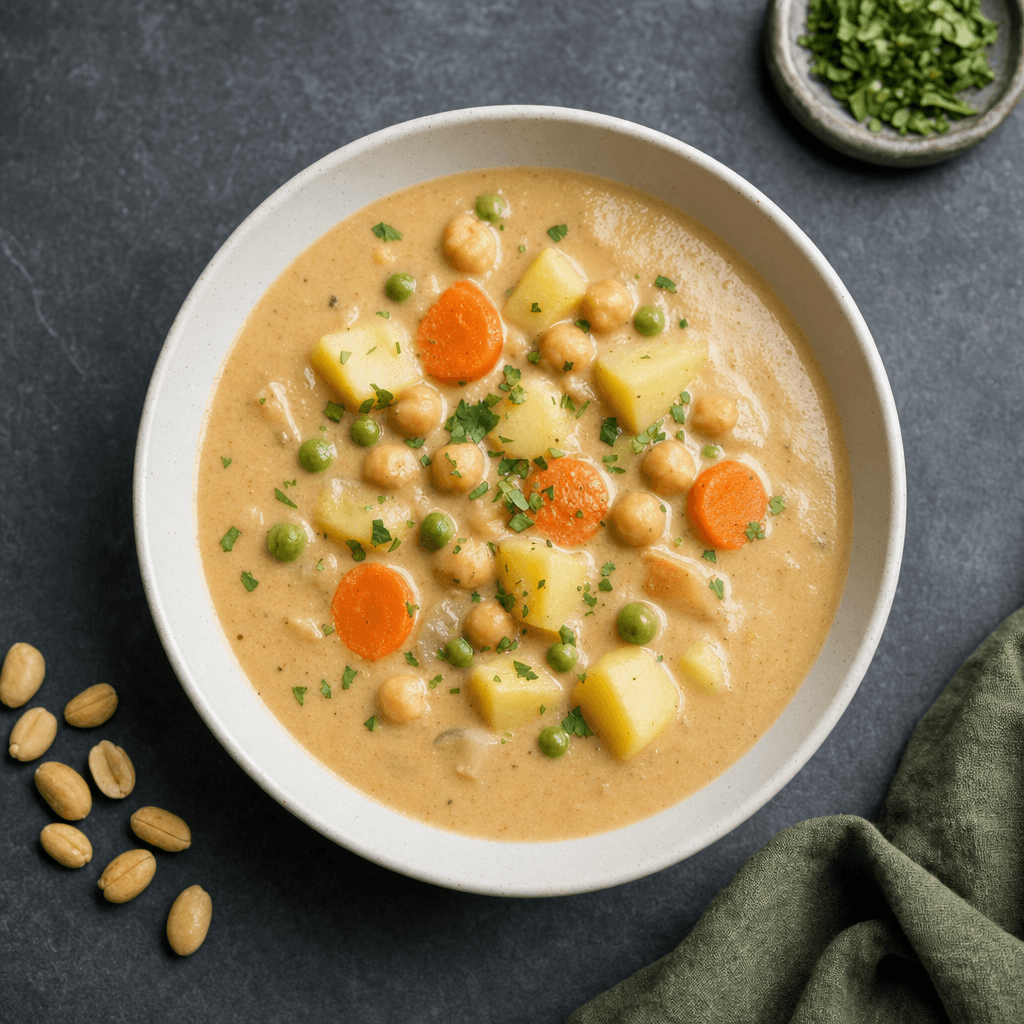 Sopa de Mani with Potatoes
