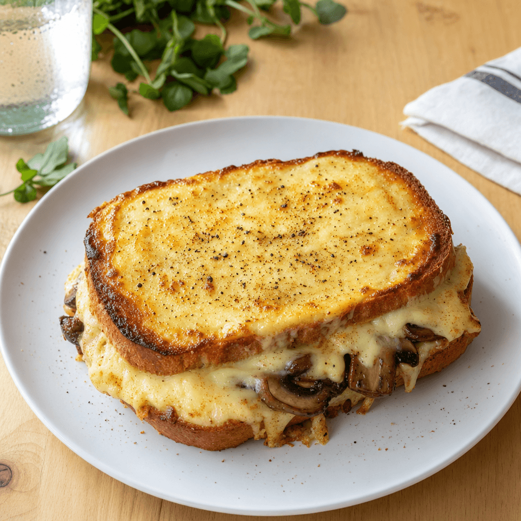 Croque Monsieur with Mushrooms