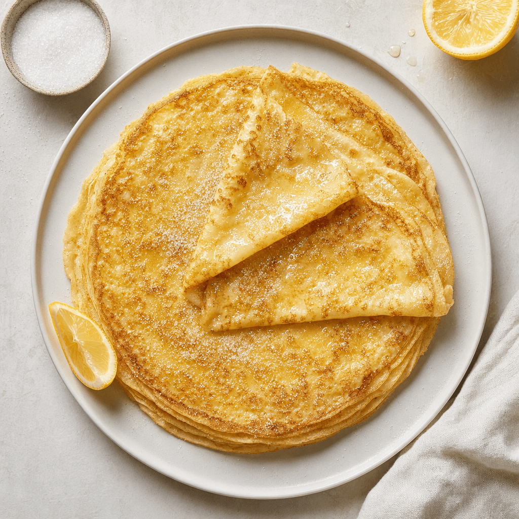 Crepes with Lemon and Sugar