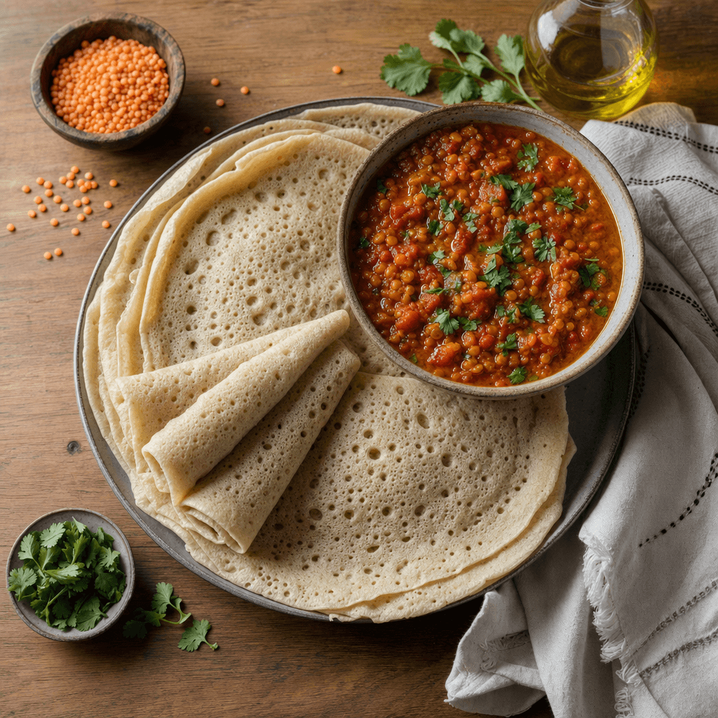 Canjeero with Stew