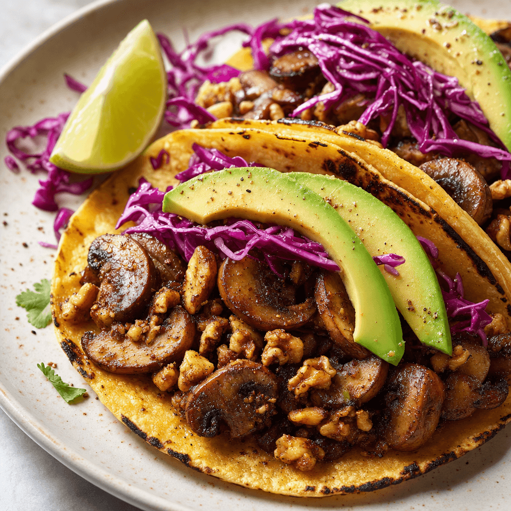 Mushroom Walnut Tacos