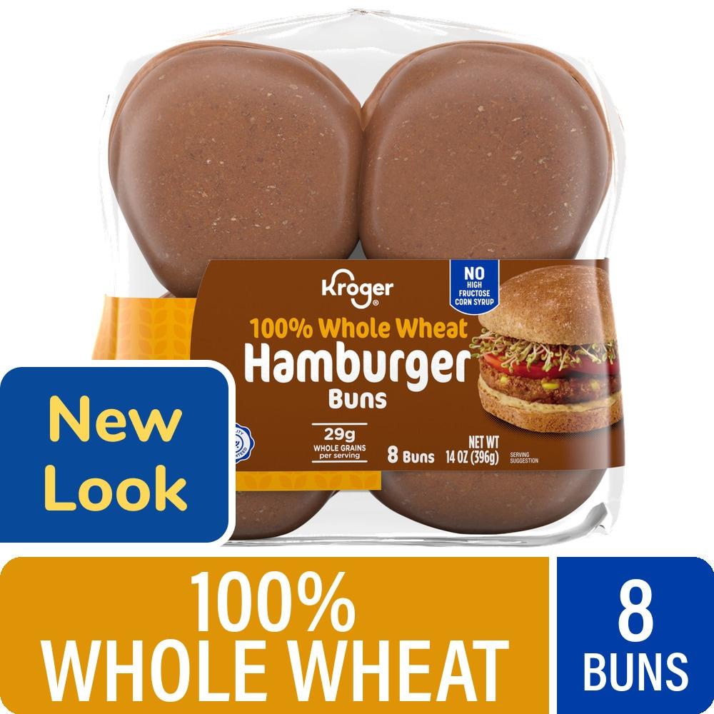 Kroger® 100% Whole Wheat Hamburger Buns