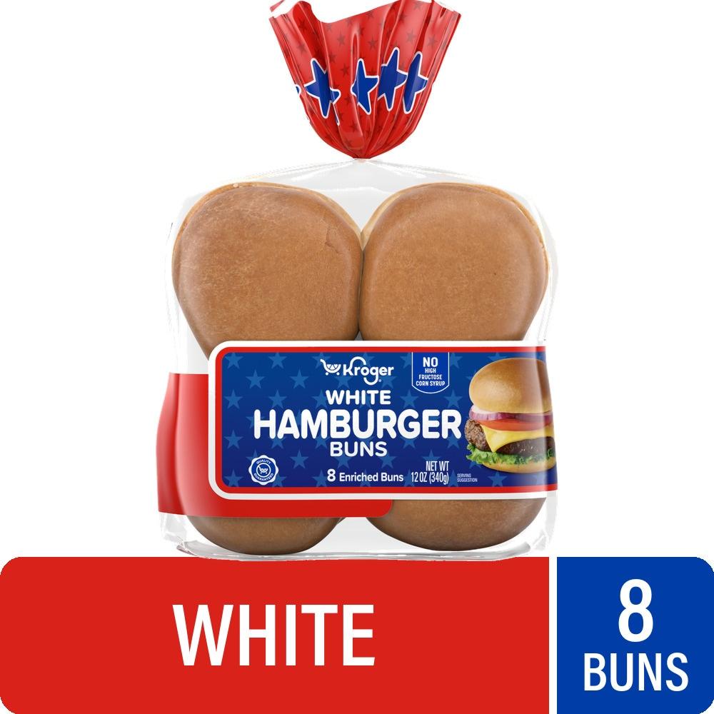 Kroger® White Hamburger Buns