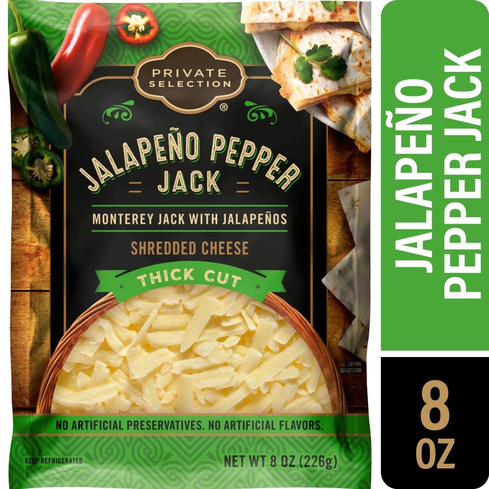 Private Selection® Jalapeno Pepper Jack Thick Cut Shredded Cheese
