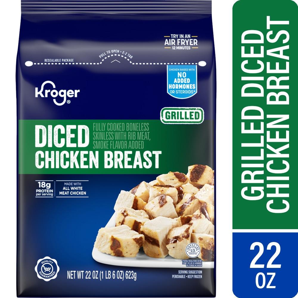 Kroger® Frozen Fully Cooked Boneless Skinless Diced Chicken Breast
