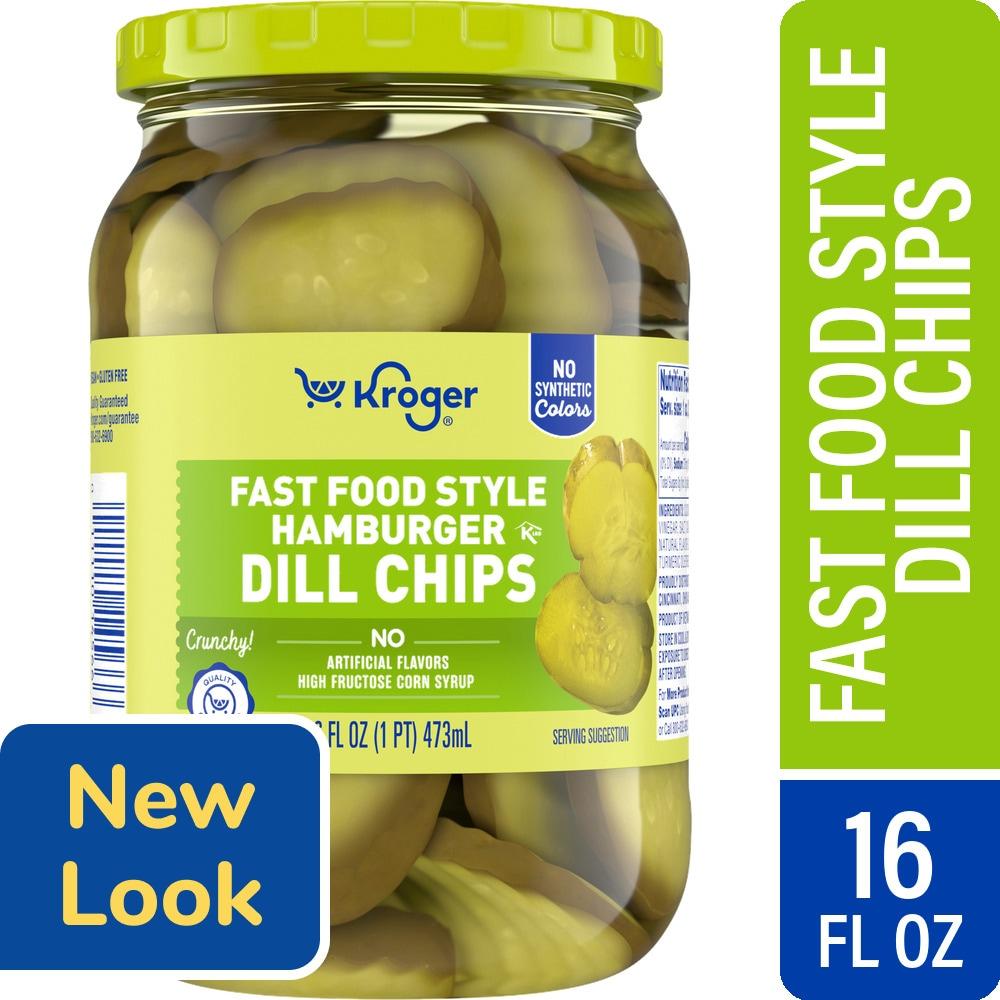 Kroger® Hamburger Dill Fast Food Style Chips Pickles