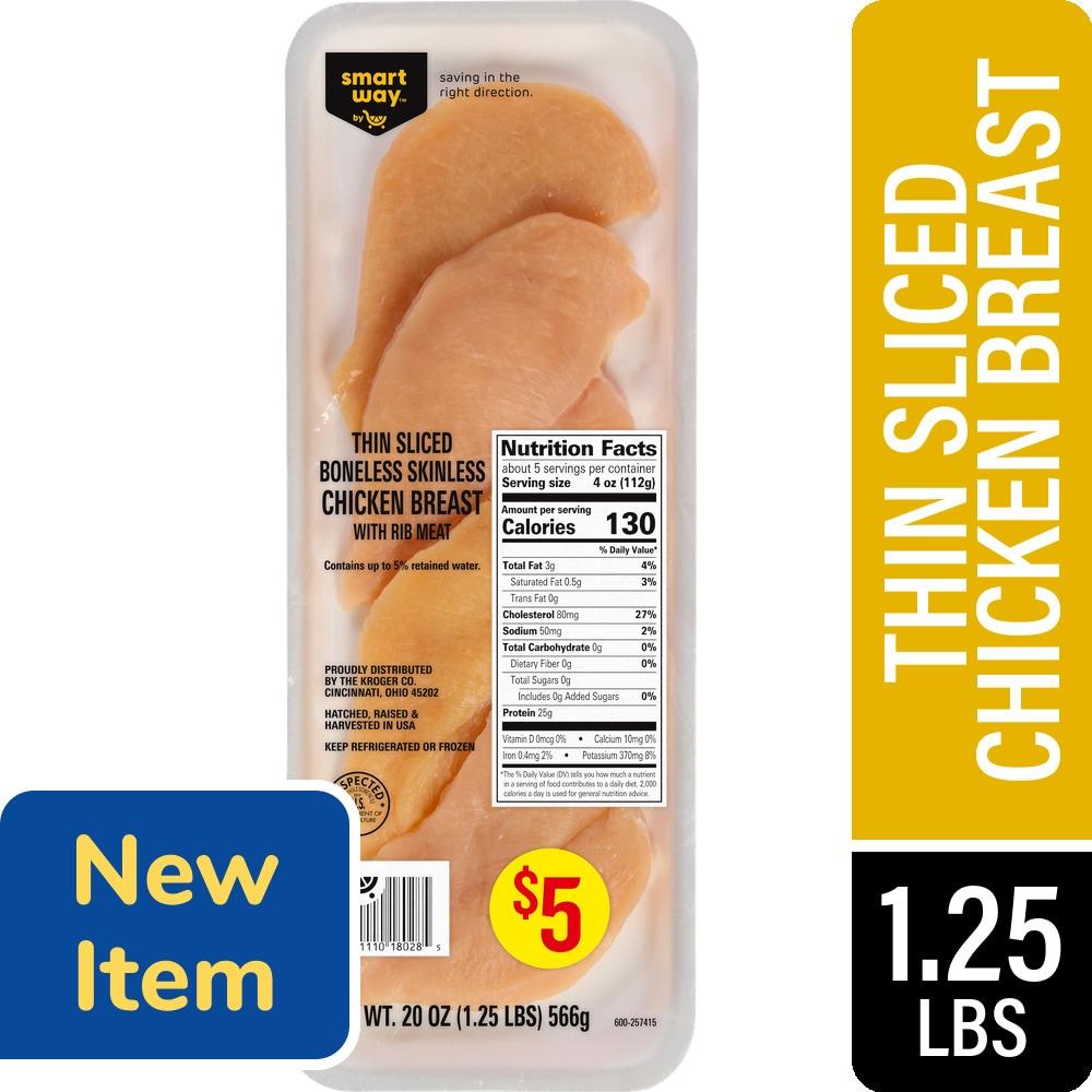 Smart Way™ Fresh Uncooked Thin Sliced Boneless Skinless Chicken Breasts