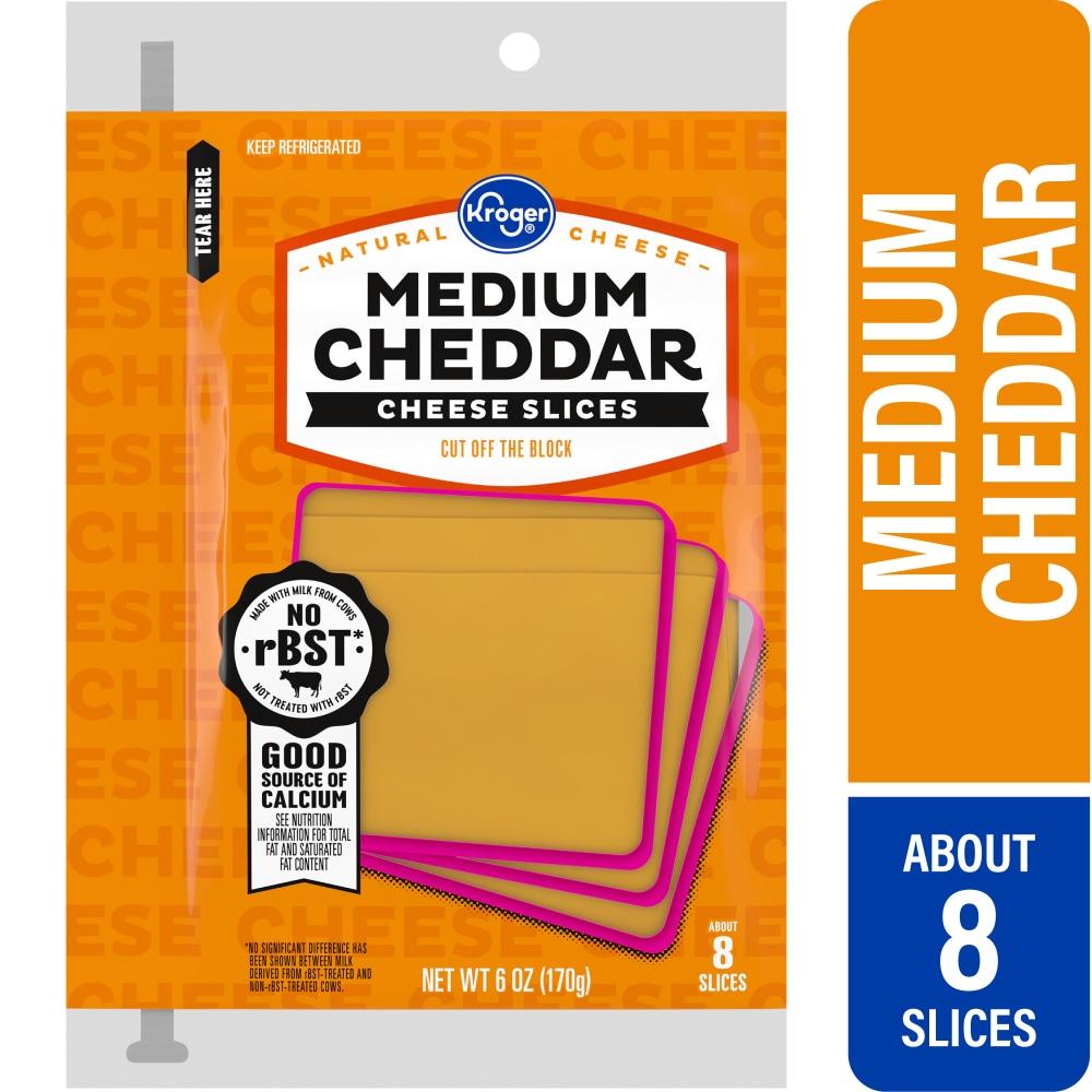 Kroger® Medium Cheddar Sliced Cheese
