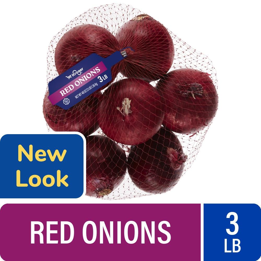 Kroger® Red Onion 3 lb Bag