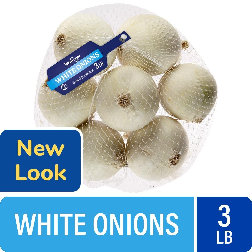 Kroger® White Onion 3 lb Bag