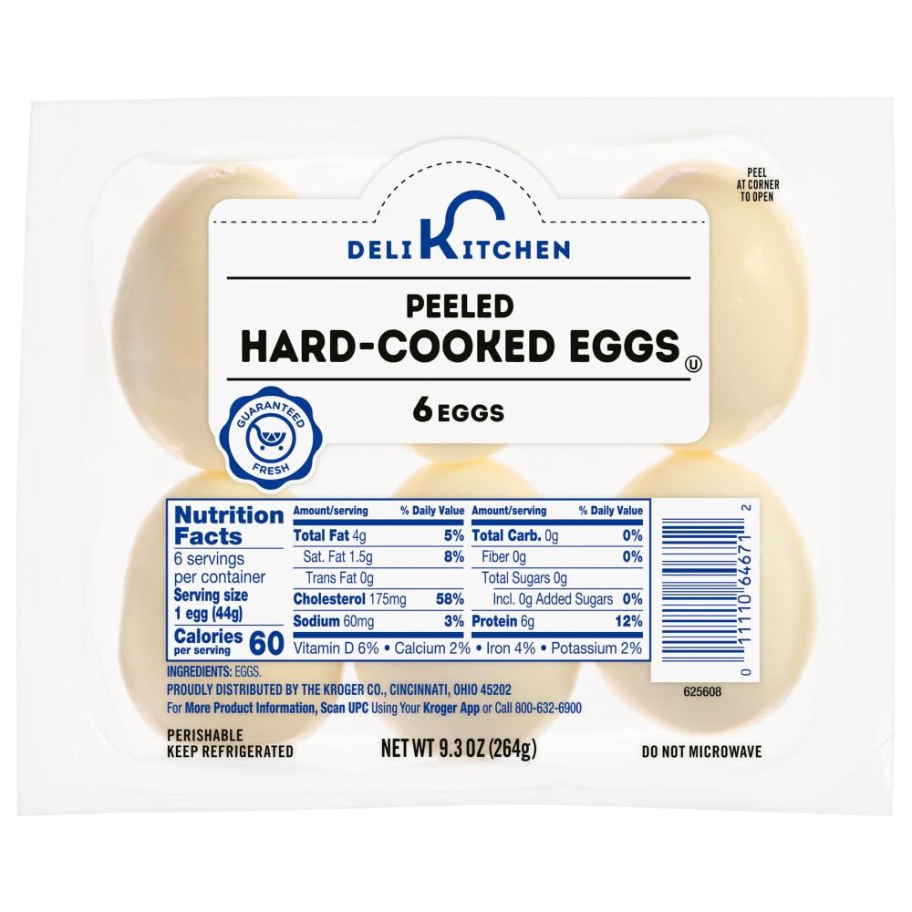 Deli Kitchen Peeled Hard-Cooked Eggs 6ct